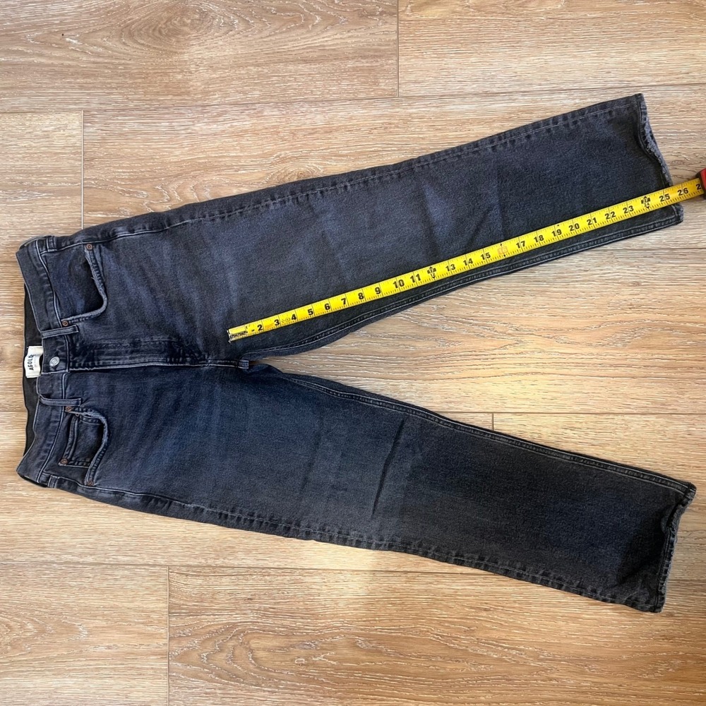 AGOLDE Los Angeles High Rise Stove Pipe Denim‎ Jeans Black Wash Size 29 - Picture 4 of 8